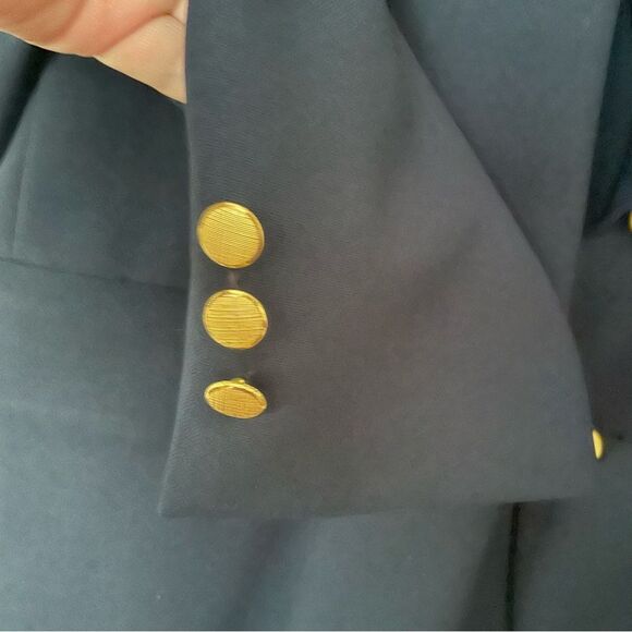 KUPPENHEIMER Men’s 44R Blue Navy 2 Gold Button Wool Sport Coat Blazer - Picture 8 of 10